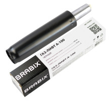 Газлифт BRABIX A-100 короткий, черный, длина в открытом виде 346 мм, d50 мм, класс 2, 532001