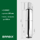 Газлифт BRABIX A-100 короткий, ХРОМ, длина в открытом виде 346 мм, d50 мм, класс 2, 532004