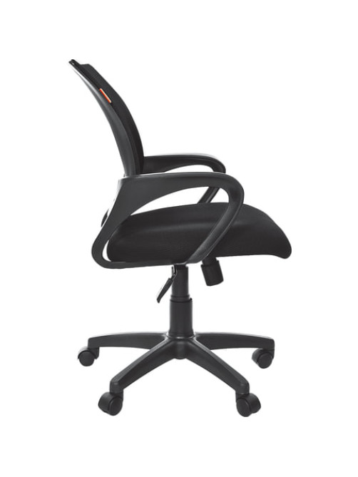 Кресло офисное Chairman CH 696, с подлокотниками, черное, 7000799