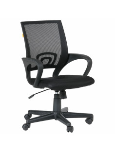 Кресло офисное Chairman CH 696, с подлокотниками, черное, 7000799