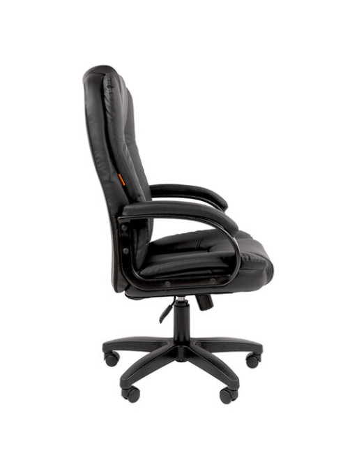 Кресло офисное Chairman CH 600 LT, экокожа, черное, 7158667