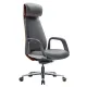 Кресло HAWASAN (ХАВАСАН) PREMIUM EX-820, синхромеханизм, слайдер, экокожа, графит/коричневое, 533238