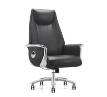 Кресло HAWASAN (ХАВАСАН) PREMIUM EX-800, до 200 кг, синхромеханизм, алюминий, экокожа, черное, 533234