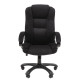 Кресло офисное Chairman CH 600, велюр, черное, 7158676