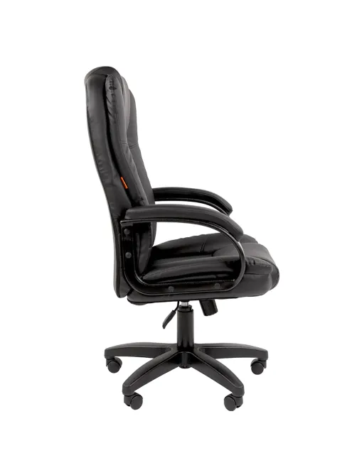 Кресло офисное Chairman CH 600 LT, экокожа, черное, 7158667