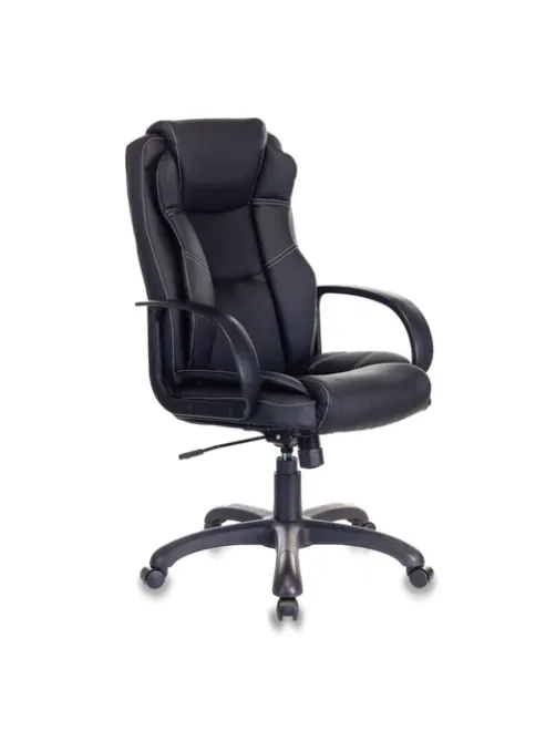 Кресло офисное CH-839/BLACK, экокожа, черное