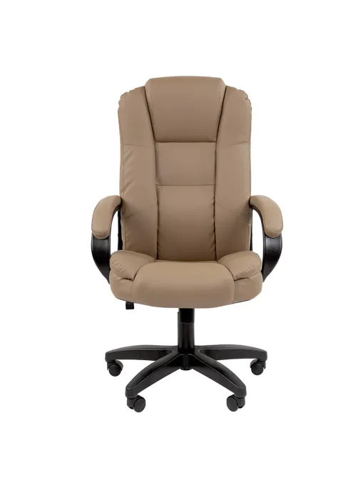Кресло офисное Chairman CH 600 LT, экокожа, бежевое, 7158660