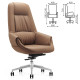 Кресло HAWASAN (ХАВАСАН) PREMIUM EX-810, алюминий, экокожа, коричневое, 533236