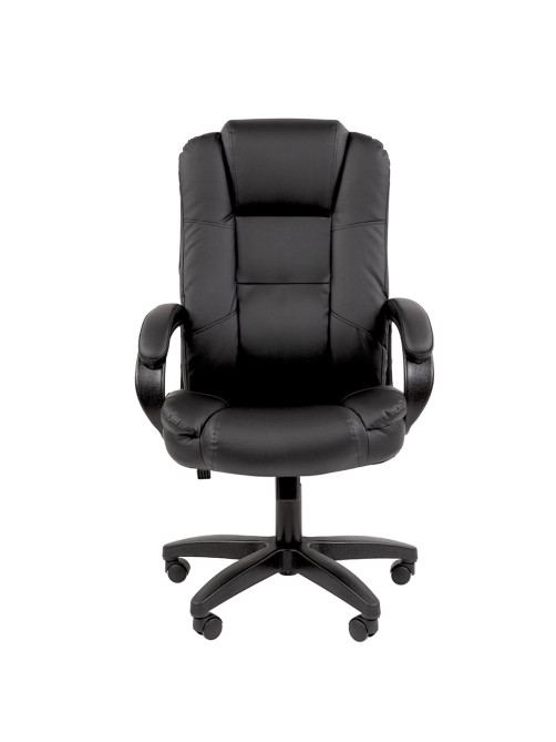 Кресло офисное Chairman CH 600 LT, экокожа, черное, 7158667