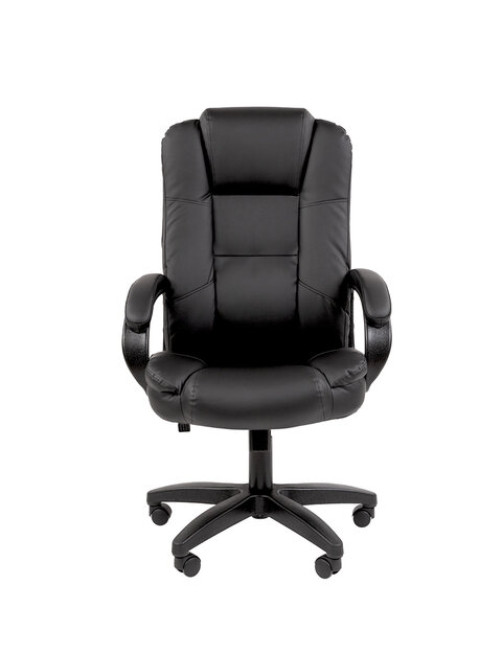 Кресло офисное Chairman CH 600 LT, экокожа, черное, 7158667