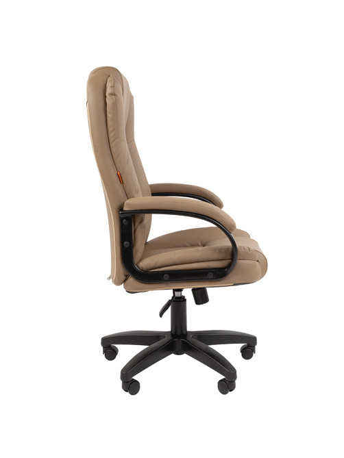 Кресло офисное Chairman CH 600 LT, экокожа, бежевое, 7158660