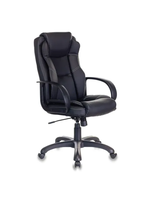 Кресло офисное CH-839/BLACK, экокожа, черное