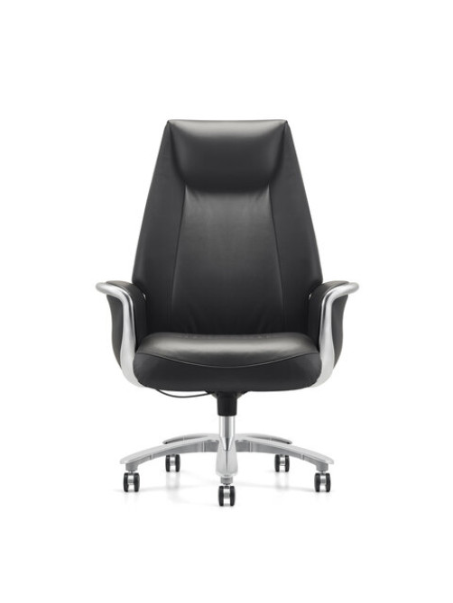 Кресло HAWASAN (ХАВАСАН) PREMIUM EX-800, до 200 кг, синхромеханизм, алюминий, экокожа, черное, 533234