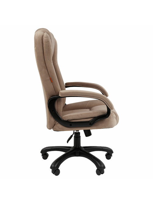 Кресло офисное Chairman CH 600, велюр, бежевое, 7158673