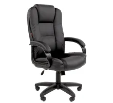 Кресло офисное Chairman CH 600 LT, экокожа, черное, 7158667