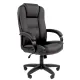 Кресло офисное Chairman CH 600 LT, экокожа, черное, 7158667