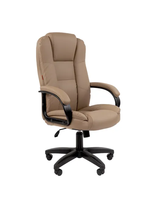 Кресло офисное Chairman CH 600 LT, экокожа, бежевое, 7158660