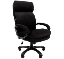 Кресло офисное CHAIRMAN СН 505, НАГРУЗКА до 150 кг, велюр, черное, 7127990