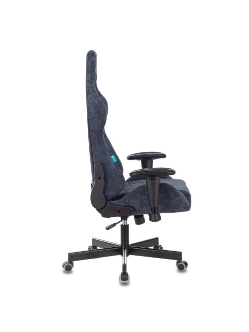 Кресло компьютерное Zombie VIKING KNIGHT, 2 подушки, ткань, синее, 1372993