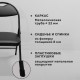 Стул складной для дома и офиса РС94, черный каркас, экокожа черный