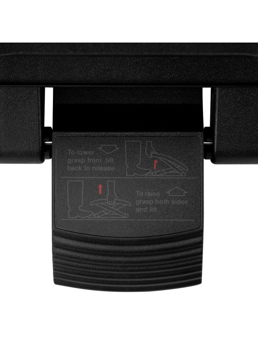 Подставка для ног BRABIX Ultra 2 44х34 см, массажер, регулировка высоты и угла наклона, 533037