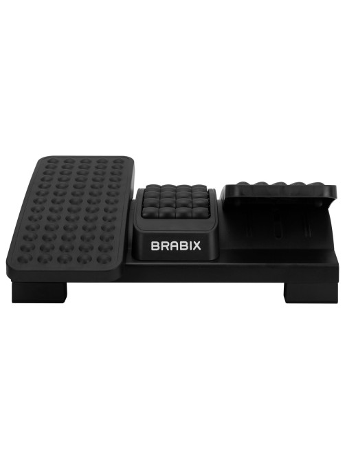Подставка для ног BRABIX Ultra 5 43х32 см, массажер, регулировка угла наклона, 2 платформы, 533040