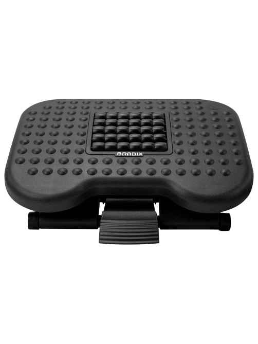Подставка для ног BRABIX Ultra 2 44х34 см, массажер, регулировка высоты и угла наклона, 533037