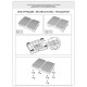Подставка для ног BRABIX Ultra 4 43х32 см, регулировка угла наклона, 2 платформы, 533039