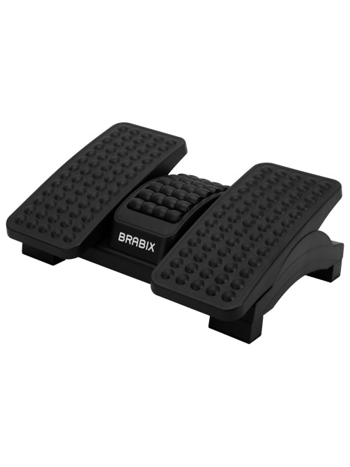 Подставка для ног BRABIX Ultra 5 43х32 см, массажер, регулировка угла наклона, 2 платформы, 533040