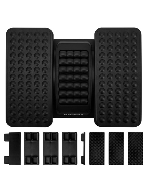 Подставка для ног BRABIX Ultra 5 43х32 см, массажер, регулировка угла наклона, 2 платформы, 533040
