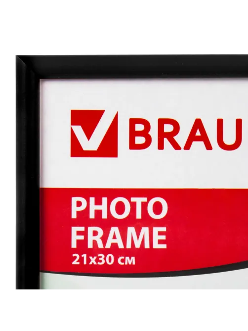 Рамка 21х30 см, пластик, багет 12 мм, BRAUBERG 