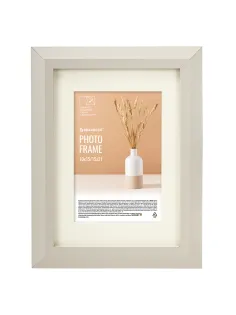 Рамка 15х21 см с паспарту 10х15 см небьющаяся, аналог IKEA, багет 26 мм, МДФ, BRAUBERG 