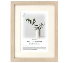 Рамка 30х40 см с паспарту 21х30 см, небьющаяся, багет 26 мм, МДФ, BRAUBERG 