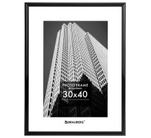Рамка 30х40 см небьющаяся, багет 14 мм, пластик, BRAUBERG 
