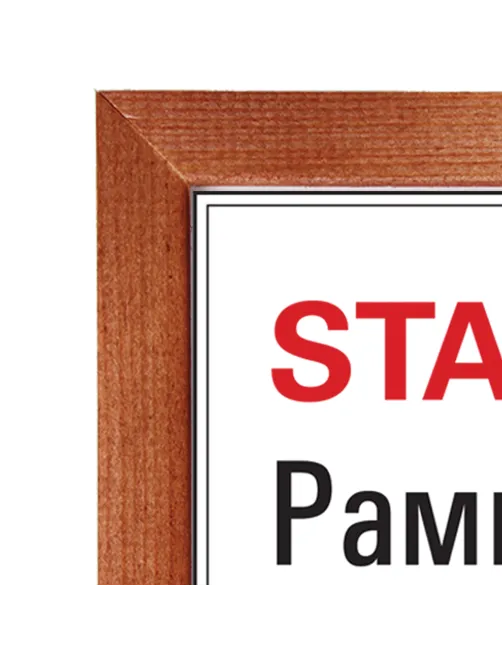 Рамка 21х30 см, дерево, багет 20 мм, STAFF, темно-коричневая, стекло, 390716