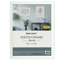 Рамка 30х40 см небьющаяся, аналог IKEA, багет 21 мм, МДФ, BRAUBERG 