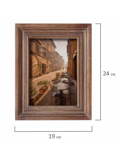 Рамка из мангового дерева BRAUBERG LOFT EL CLASICO, фото 13х18 см, стекло, 19х24 см, 391286