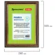 Рамка 21х30 см, пластик, багет 30 мм, BRAUBERG 