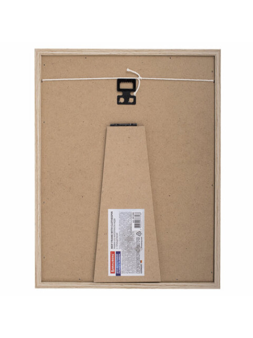 Рамка из МДФ BRAUBERG LOFT BLACK BOX, фото 13х18 см, с прищепкой, 20х25 см, 391290