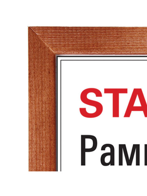 Рамка 21х30 см, дерево, багет 20 мм, STAFF, темно-коричневая, стекло, 390716