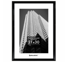 Рамка 21х30 см небьющаяся, багет 14 мм, пластик, BRAUBERG 