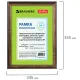 Рамка 21х30 см небьющаяся, пластик, багет 20 мм, BRAUBERG 