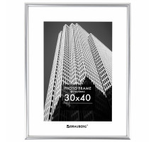 Рамка 30х40 см небьющаяся, багет 12 мм, пластик, BRAUBERG 