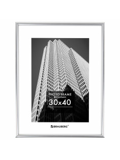 Рамка 30х40 см небьющаяся, багет 12 мм, пластик, BRAUBERG 