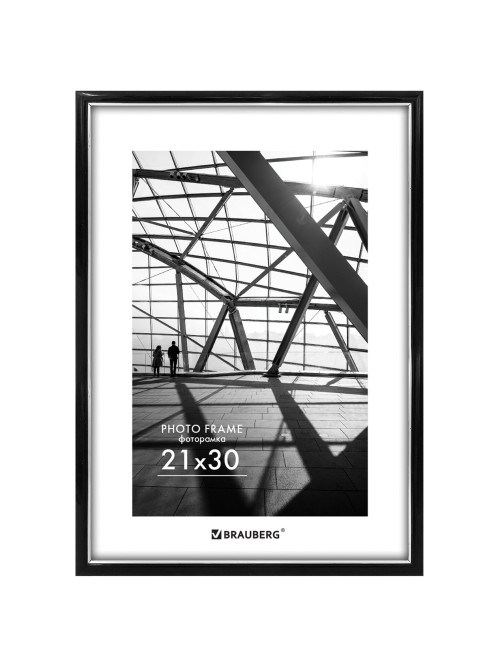 Рамка 21х30 см небьющаяся, багет 14,6 мм, пластик, BRAUBERG 