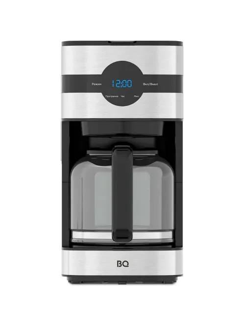 Кофеварка капельная BQ (БИ-КЬЮ) CM2002, 900 Вт, объем 1,5 л, поддержание температуры, серебристая, 86198275