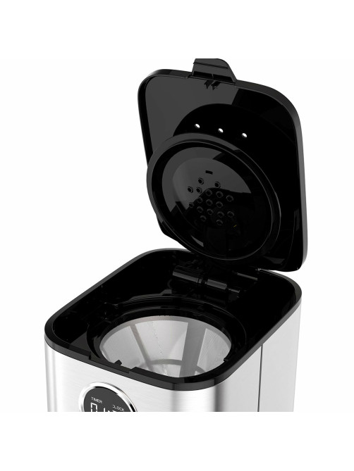 Кофеварка капельная BQ (БИ-КЬЮ) CM1007, 900 Вт, объем 1,5 л, поддержание температуры, серебристая, 86198274