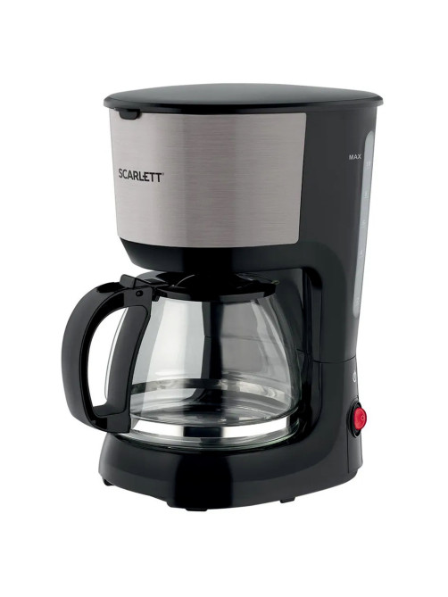 Кофеварка капельная SCARLETT SC-CM33011, 750 Вт, объем 1,25 л, подогрев, пластик, черный