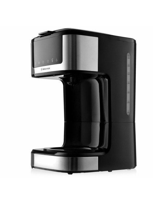 Кофеварка капельная BRAYER BR1124, 900 Вт, объем 1,8 л, LED-дисплей, поддержание температуры, черная