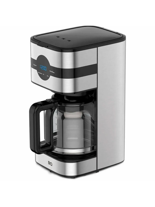 Кофеварка капельная BQ (БИ-КЬЮ) CM2002, 900 Вт, объем 1,5 л, поддержание температуры, серебристая, 86198275